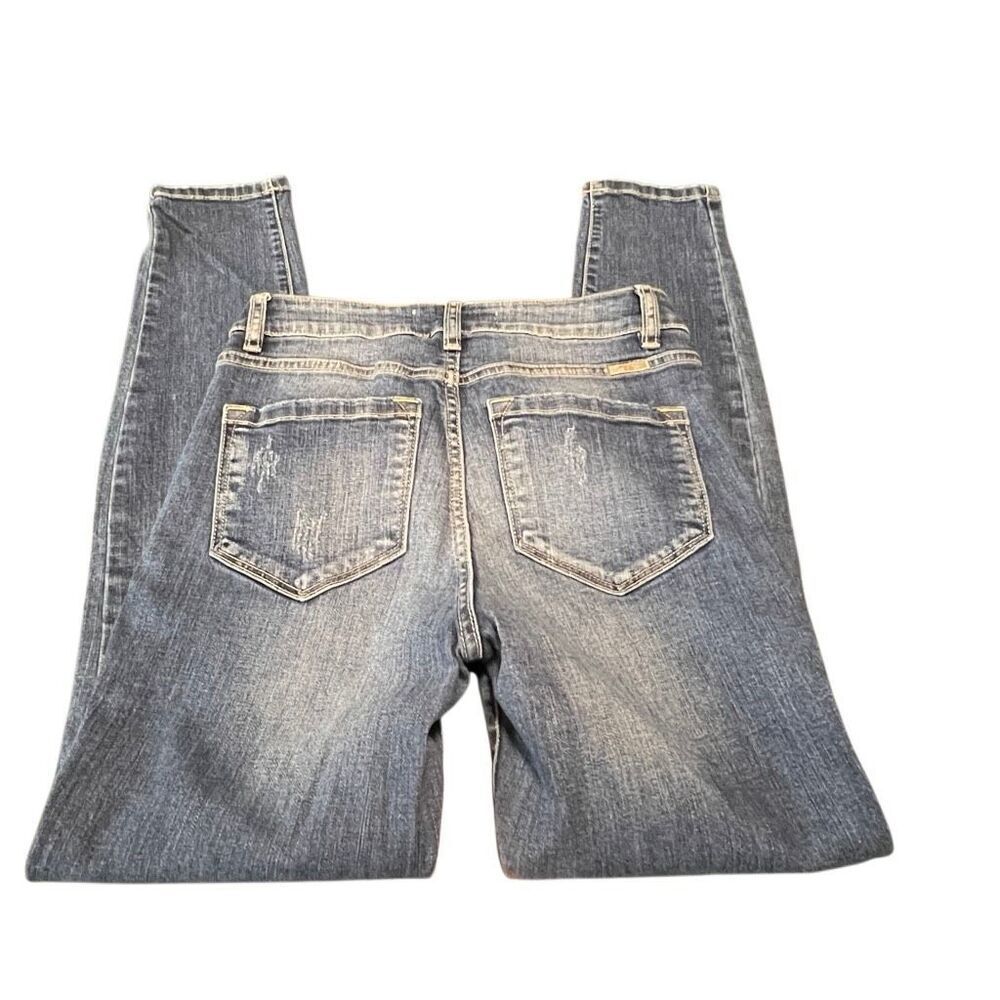 KanCan Women's Button Fly Skinny Stretch Denim Jeans Blue Size 5/26